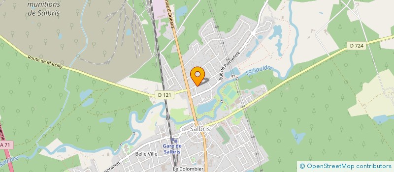 localisation de l'entreprise SCI DES CHAMPS  SALBRIS