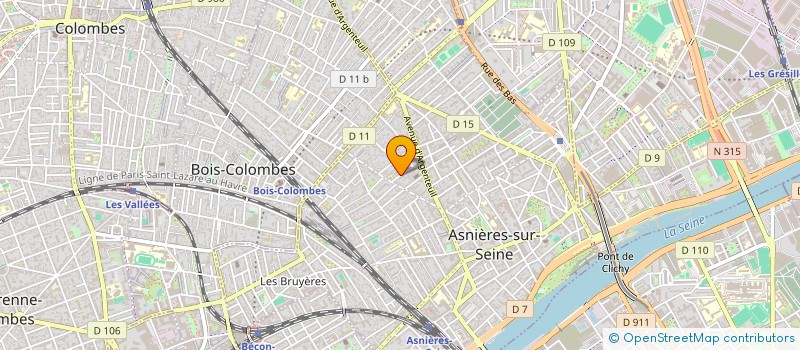 localisation de l'entreprise SCI DES CHAMPS à ASNIERES-SUR-SEINE