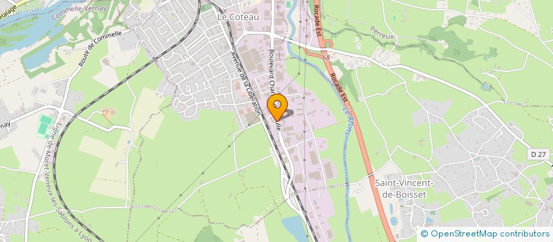 localisation de l'entreprise SCI DES CHAMPS  LE COTEAU