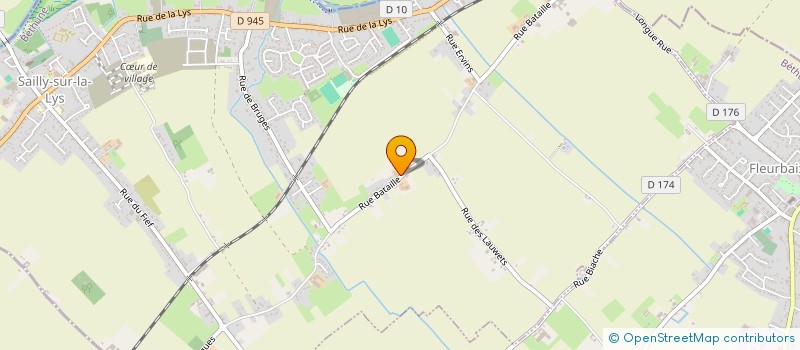 localisation de l'entreprise SCI DES CHAMPS  SAILLY-SUR-LA-LYS