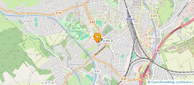 localisation de l'entreprise SCI DES CHAMPS  BAVILLIERS