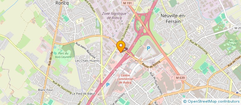 localisation de l'entreprise SCI DES CHAMPS à RONCQ