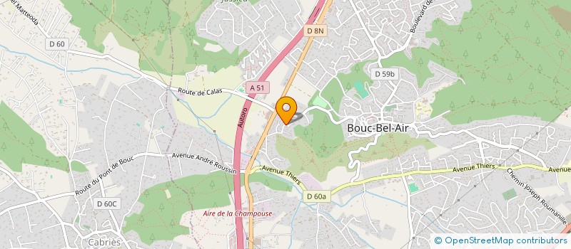 localisation de l'entreprise SCI DES CHAMPS à BOUC-BEL-AIR