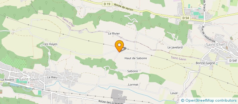 localisation de l'entreprise SCI DES CHAMPS à SAINT-SAVIN