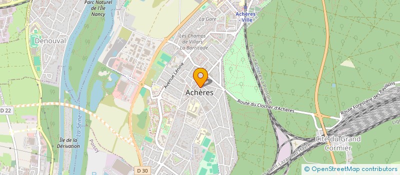 localisation de l'entreprise SCI DES CHAMPS  ACHERES