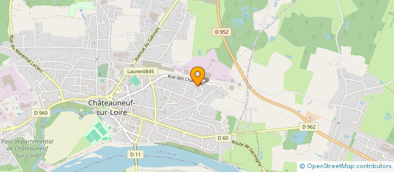 localisation de l'entreprise SCI DES CHAMPS à CHATEAUNEUF-SUR-LOIRE