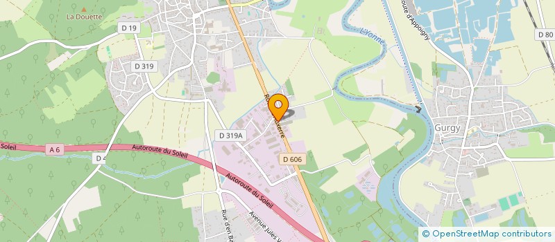 localisation de l'entreprise SCI DES CHAMPS  APPOIGNY