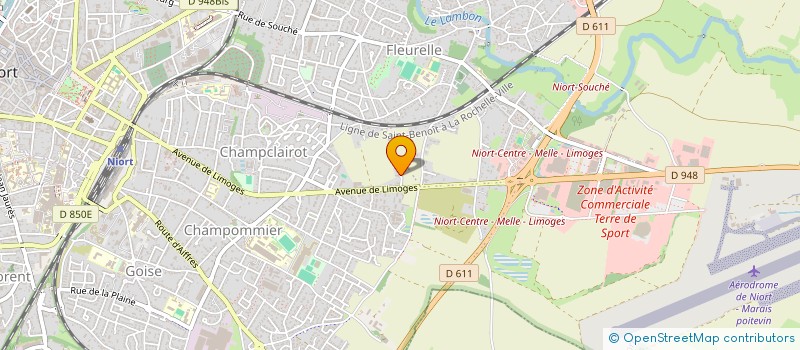 localisation de l'entreprise SCI DES CHAMPS BLANCS à NIORT