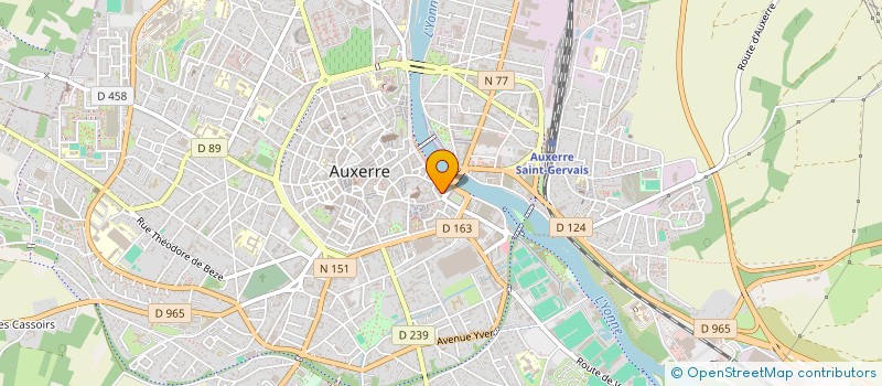 localisation de l'entreprise SCI DES CHAMPS COULONS  AUXERRE