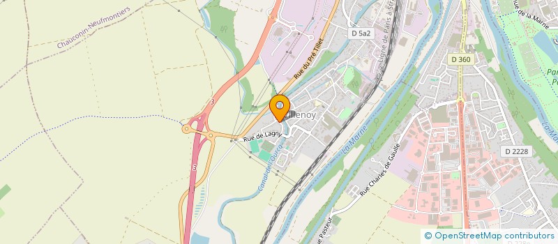 localisation de l'entreprise SCI DES CHAMPS DE L AUBEPIN  VILLENOY