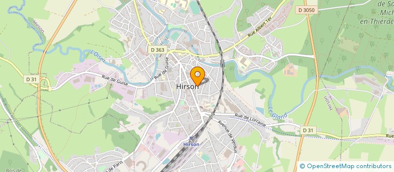 localisation de l'entreprise SCI DES CHAMPS ELYSES  HIRSON