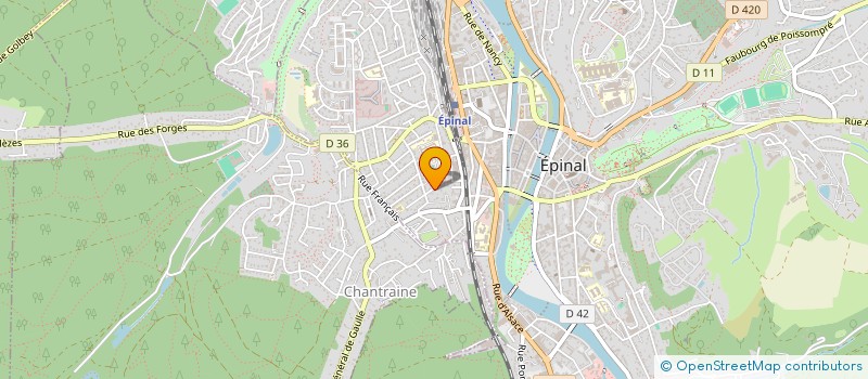 localisation de l'entreprise SCI DES CHAMPS LASSU à EPINAL