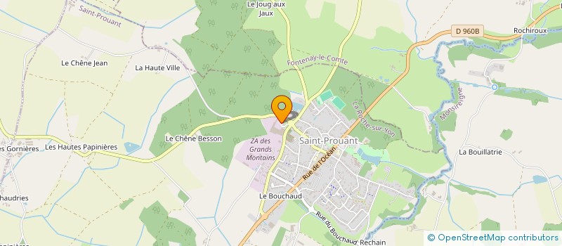 localisation de l'entreprise SCI DES CHAMPS LONGS  SAINT-PROUANT