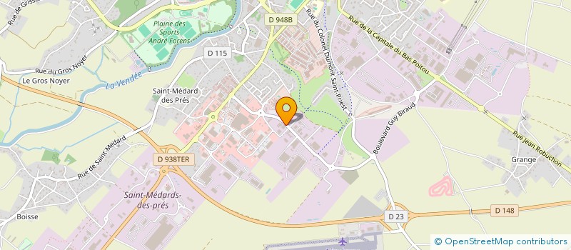 localisation de l'entreprise SCI DES CHAMPS MAROT GUYONNET  FONTENAY-LE-COMTE