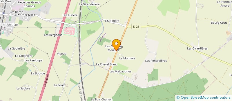 localisation de l'entreprise SCI DES CHAMPS MEUNIER  SORIGNY