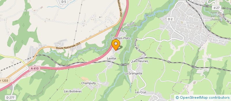 localisation de l'entreprise SCI DES CHAMPS PLATS  LA ROCHE-SUR-FORON