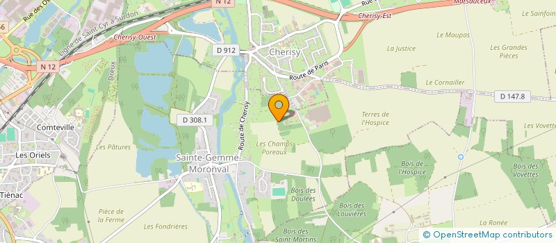 localisation de l'entreprise SCI DES CHAMPS POREAUX à SAINTE-GEMME-MORONVAL