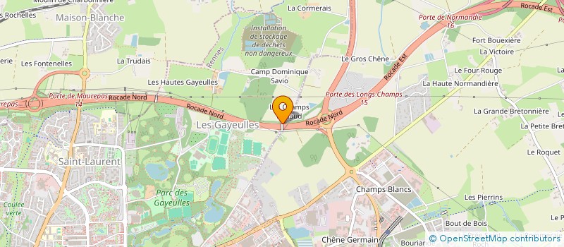 localisation de l'entreprise SCI DES CHAMPS RENAULT  RENNES
