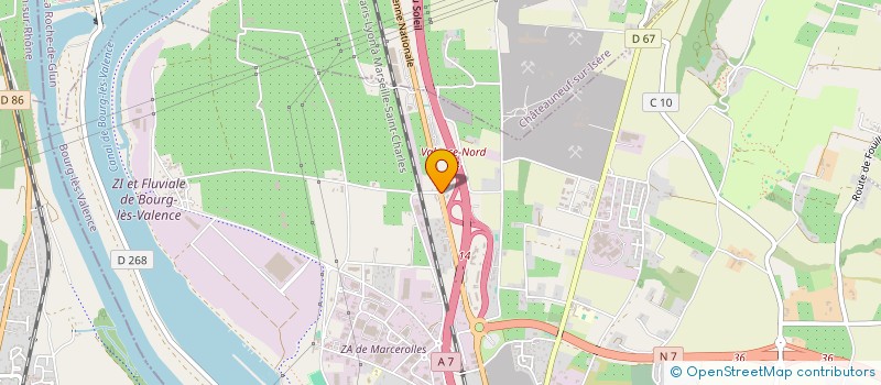 localisation de l'entreprise SCI DES CHANALETS  BOURG LES VALENCE