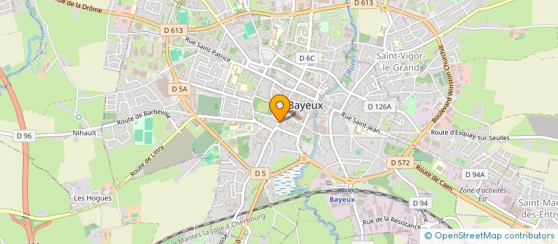 localisation de l'entreprise SCI DES CHANOINES  BAYEUX