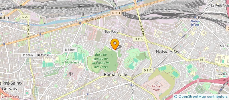 localisation de l'entreprise SCI DES CHANTALOUPS à ROMAINVILLE
