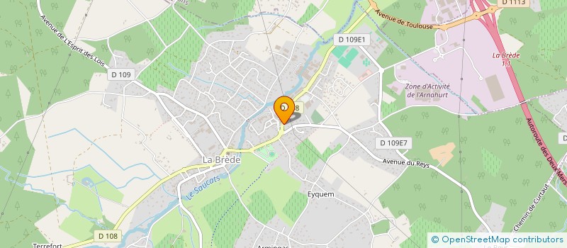 localisation de l'entreprise SCI DES CHAP'S 2  LA BREDE