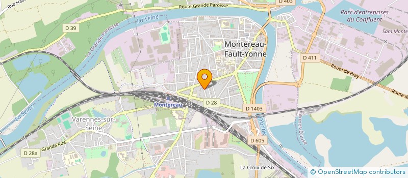localisation de l'entreprise SCI DES CHAPELIERS - COUR AU BLE à MONTEREAU-FAULT-YONNE