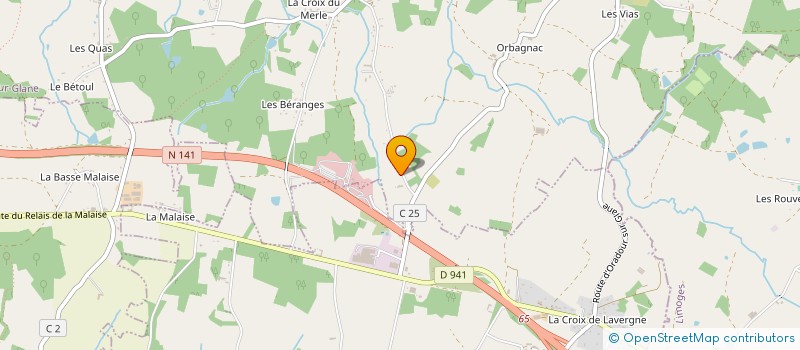 localisation de l'entreprise SCI DES CHAPELLES à ORADOUR-SUR-GLANE