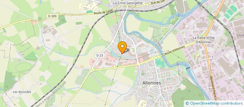 localisation de l'entreprise SCI DES CHARDONNERETS  ALLONNES