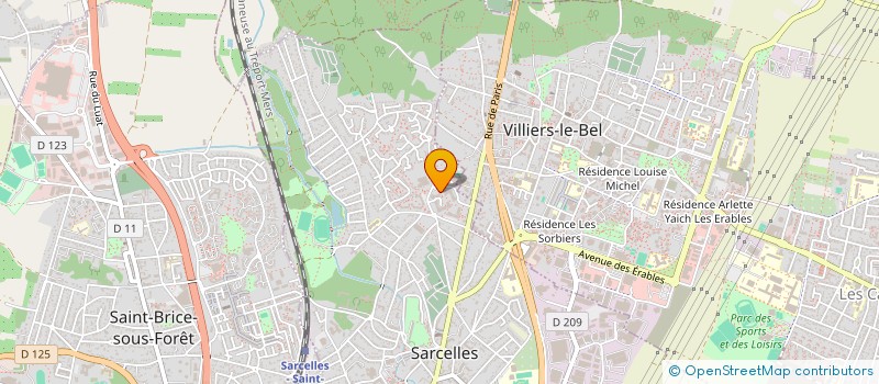 localisation de l'entreprise SCI DES CHARDONNERETTES à SARCELLES