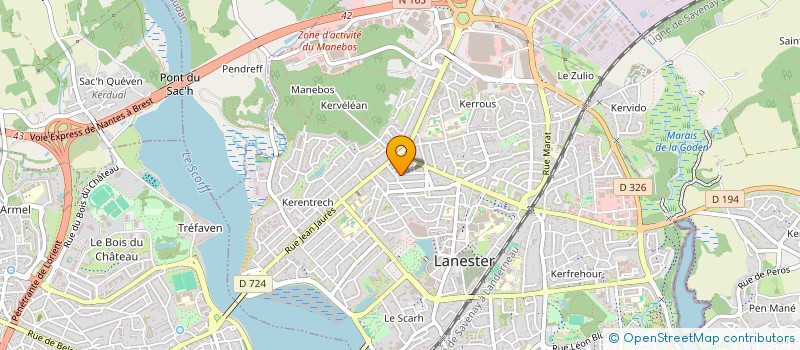 localisation de l'entreprise SCI DES CHARDONS  LANESTER