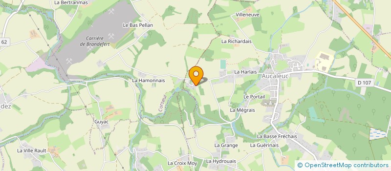 localisation de l'entreprise SCI DES CHARDONS  AUCALEUC