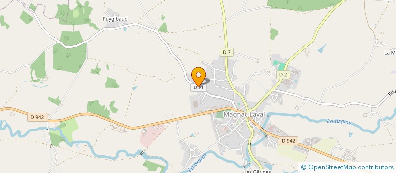 localisation de l'entreprise SCI DES CHARENTES  MAGNAC-LAVAL