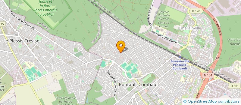 localisation de l'entreprise SCI DES CHARMES à PONTAULT-COMBAULT