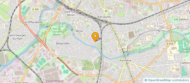 localisation de l'entreprise SCI DES CHARMES  LE MANS