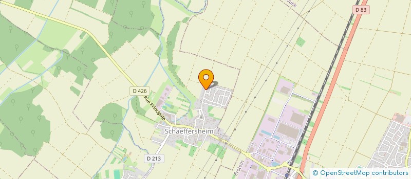 localisation de l'entreprise SCI DES CHARMES  SCHAEFFERSHEIM