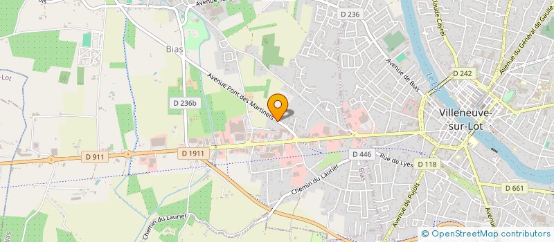 localisation de l'entreprise SCI DES CHARMES  BIAS