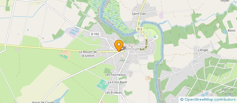 localisation de l'entreprise SCI DES CHARMILLES  GUENROUET