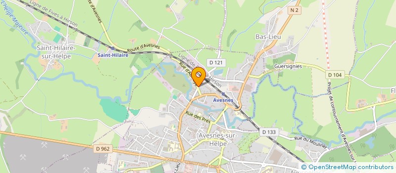 localisation de l'entreprise SCI DES CHARMILLES à FLAUMONT-WAUDRECHIES