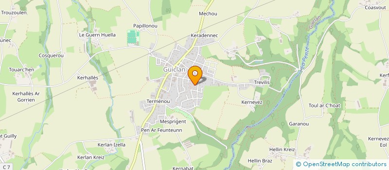 localisation de l'entreprise SCI DES CHARMILLES  GUICLAN