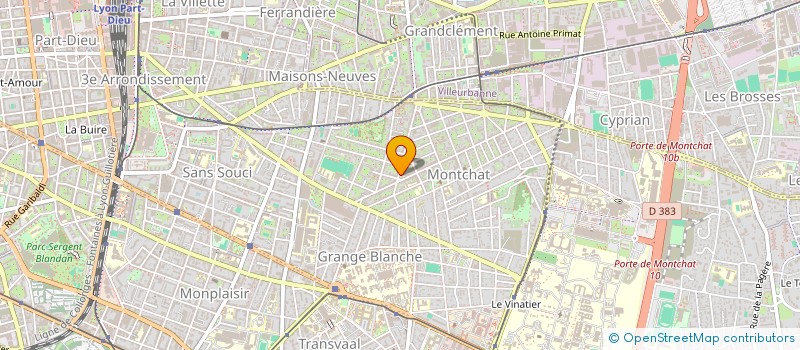 localisation de l'entreprise SCI DES CHARPENES  LYON