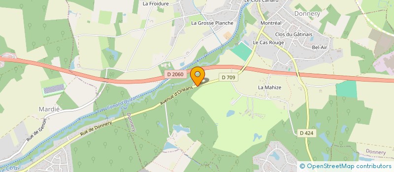 localisation de l'entreprise SCI DES CHARRETIERS DU BORD DE LOIRE  DONNERY