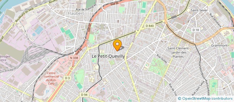 localisation de l'entreprise SCI DES CHARTREUX à LE PETIT-QUEVILLY