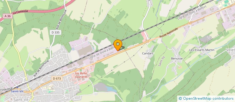 localisation de l'entreprise SCI DES CHASAUX  SAINT-VIT