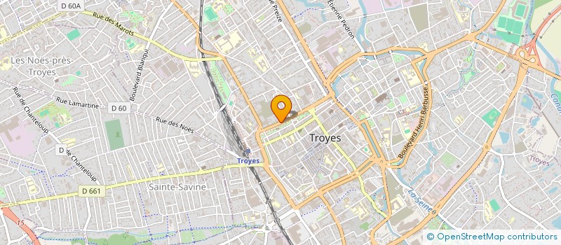 localisation de l'entreprise SCI DES CHASSEURS DU CHENE à TROYES