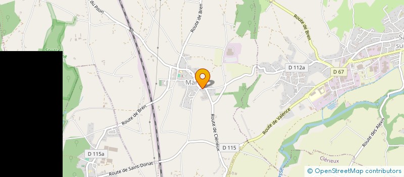 localisation de l'entreprise SCI DES CHASSIS  MARSAZ