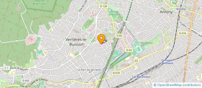 localisation de l'entreprise SCI DES CHATAIGNIERS à VERRIERES-LE-BUISSON