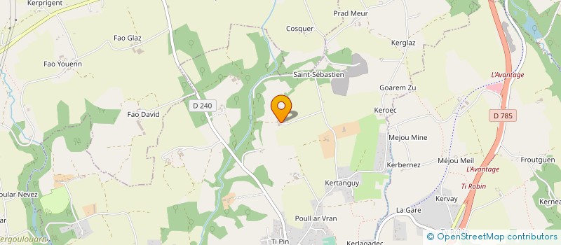 localisation de l'entreprise SCI DES CHATAIGNIERS  PLOMEUR