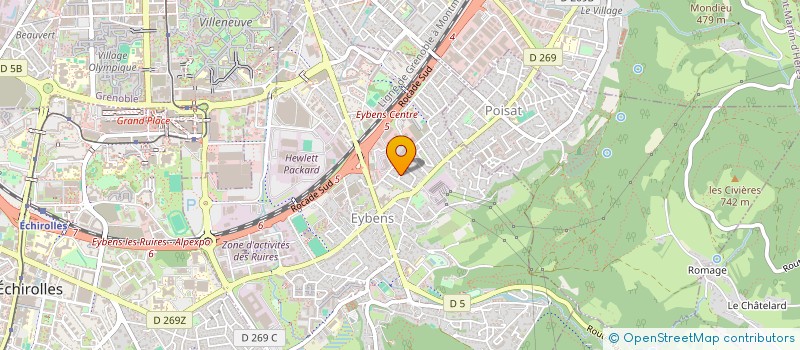 localisation de l'entreprise SCI DES CHATAIGNIERS  EYBENS
