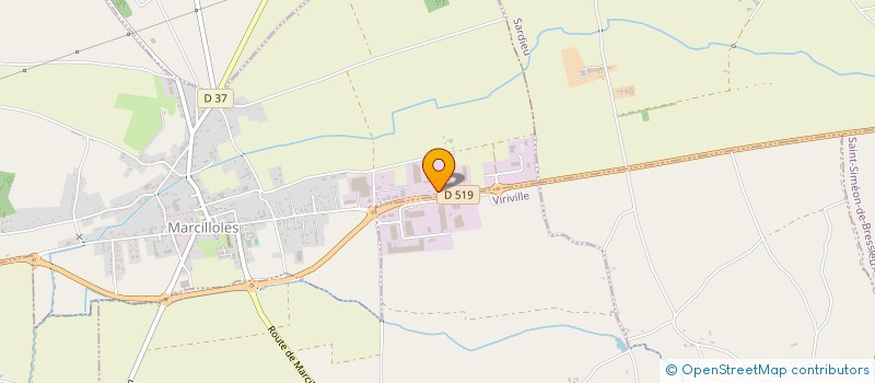 localisation de l'entreprise SCI DES CHATAIGNIERS  MARCILLOLES